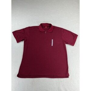 NWOT Junction West‎ Size 2XL Red 1/4 Zip Short Sleeve Golf Collared Polo Shirt